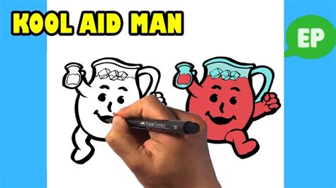 How to Draw Kool aid Man - Easy Pictures to Draw in 2021 | Easy pictures to draw, Kool aid, Kool ...