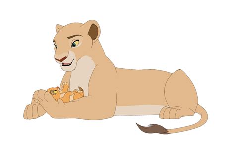 Nala and baby Kiara. Hope fan art is ok! : lionking