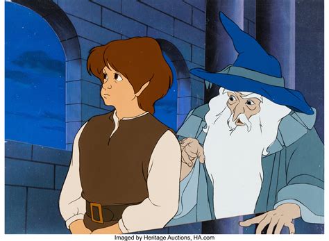 The Lord of the Rings Gandalf and Frodo Production Cel Scene (Ralph | Lot #19383 | Heritage Auctions