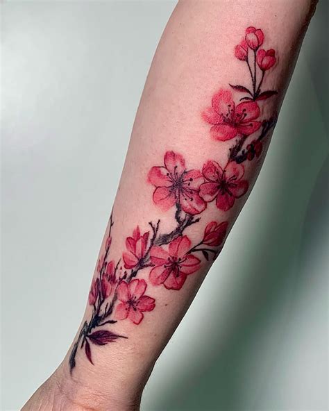 30+ Cherry Blossom Tattoo Ideas for Women and Men - 100 Tattoos in 2023 | Cherry blossom tattoo ...