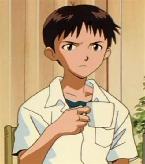 Shinji holding a mug | Neon genesis evangelion, Memes engraçado, Memes ...