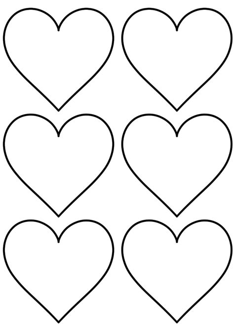 Heart Shapes To Print And Cut Out