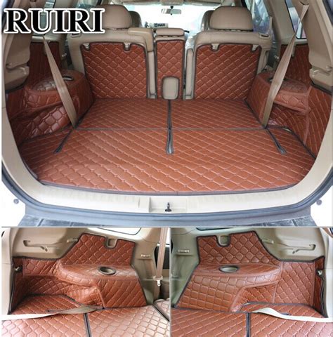 Good car trunk mats for Toyota Highlander 7 seats 2013 2007 durable ...