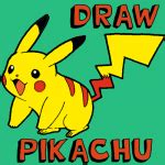 How to Draw Pikachu Smiling with Easy Step by Step Pokemon Drawing Tutorial for Kids – How to ...