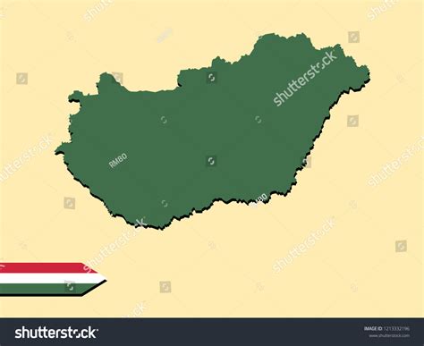Hungary map with national flag decoration - Royalty Free Stock Vector 1213332196 - Avopix.com