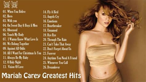 Best Songs of Mariah Carey Mariah Carey Greatest Hits [Full Album] | Mariah carey greatest hits ...