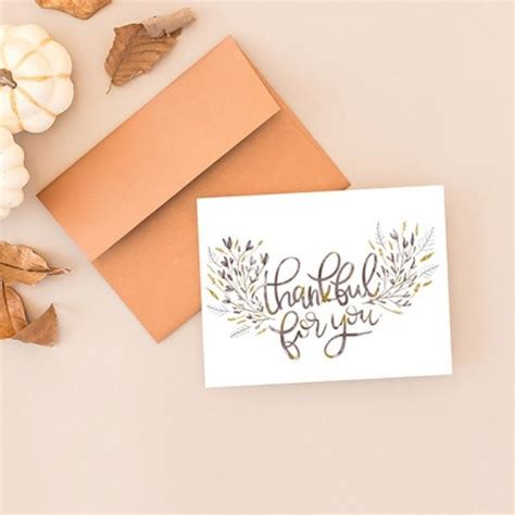 Printable Fall Thank You Card | Kelly Leigh Creates