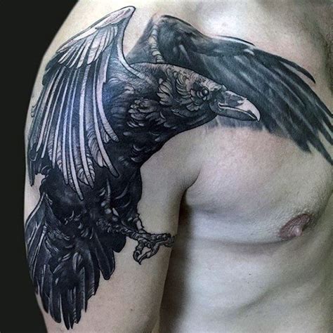 100 Raven Tattoo Designs For Men - Scavenge Sooty Bird Ink | Tatuajes al azar, Diseños de ...