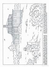 Historic Houses Of New England Coloring Book  Homes sketch template