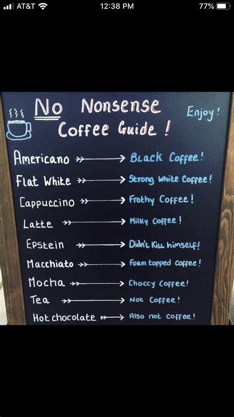 Coffee menuhttps://i.redd.it/k1cymwnjlwx31.jpg | Funny signs, Coffee ...