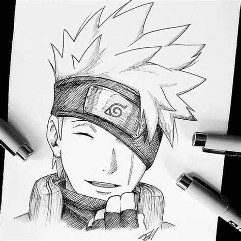 Pin by Nataly Marin💗 on Naruto | Kakashi drawing, Naruto sketch, Anime boy sketch