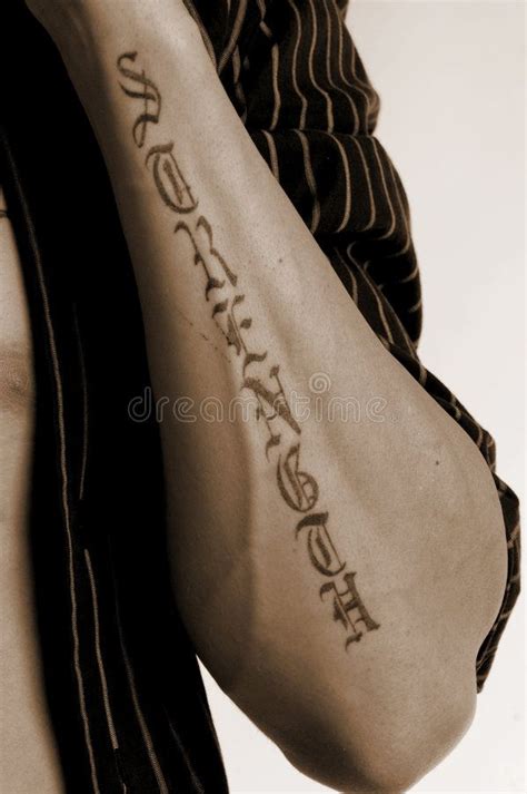 Message of strength. Male forearm with strength tattooed on it , #Ad, # ...