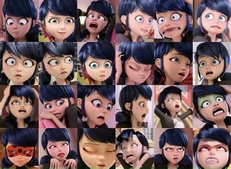 the many faces of an animated character