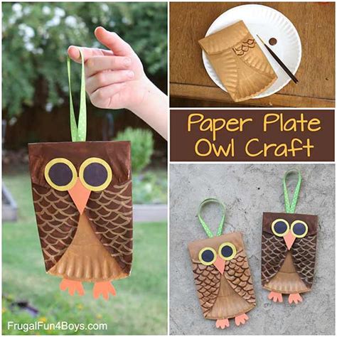 Paper Plate Owl Craft for Kids - Home Garden DIY