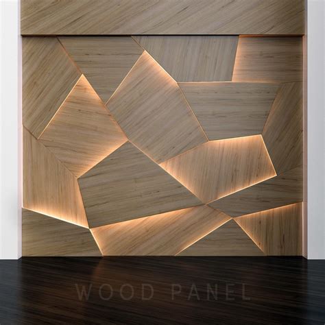 Wooden 3D panels | 3D model | Wooden wall panels, Wooden wall design, Wall lighting design