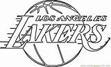 Los Angeles Lakers Coloring Page  Free NBA Pages sketch template