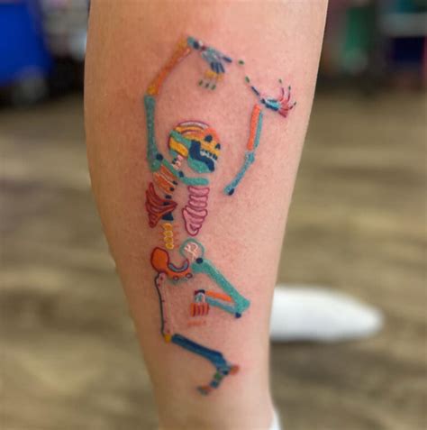 21+ Playful Dancing Skeleton Tattoo Ideas - Tattoo Glee