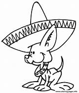 Mexican Dog 6600 Coloring Page Printable sketch template