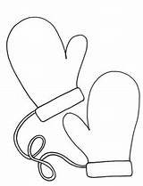Mitten Coloring Pages For Kids sketch template