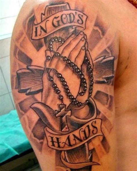 15+ In Gods Hands Tattoo Designs for Strong Religious Faith ...