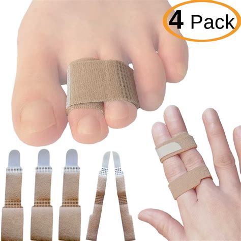 Chiroplax Non-Elastic Toe Wraps Buddy Tape (4 Pack) Broken Overlapping ...