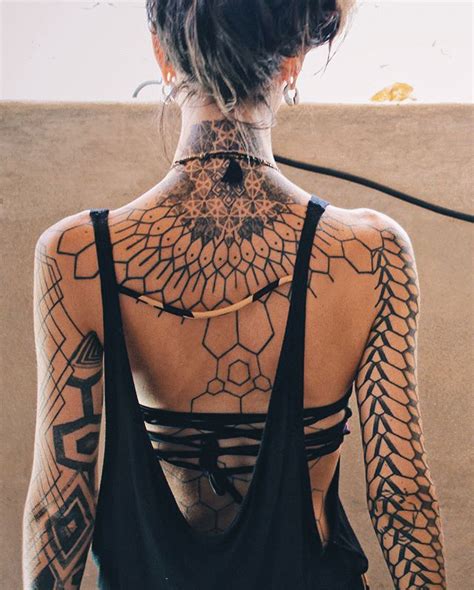 Blank Back Tattoo Template