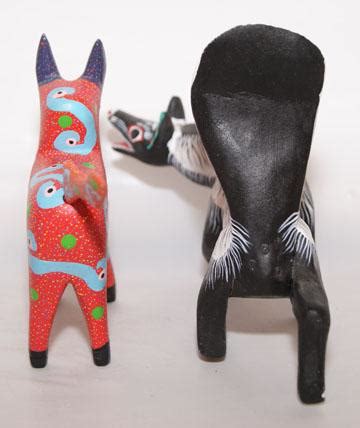 TWO MEXICAN FOLK ART ANIMALS