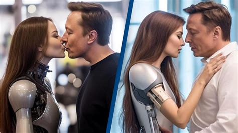 Bizarre photo of "Elon Musk kissing a robot" has caused confusion on the Internet - Canada Today