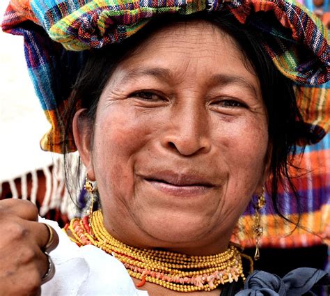 Ecuadorian Woman in Traditional Clothes in Manta, Ecuador - Encircle Photos