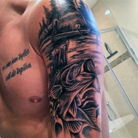 75 Bass Tattoo Designs For Men - Sea-Fairing Ink Ideas | Bass fishing tattoo, Tattoo designs men ...