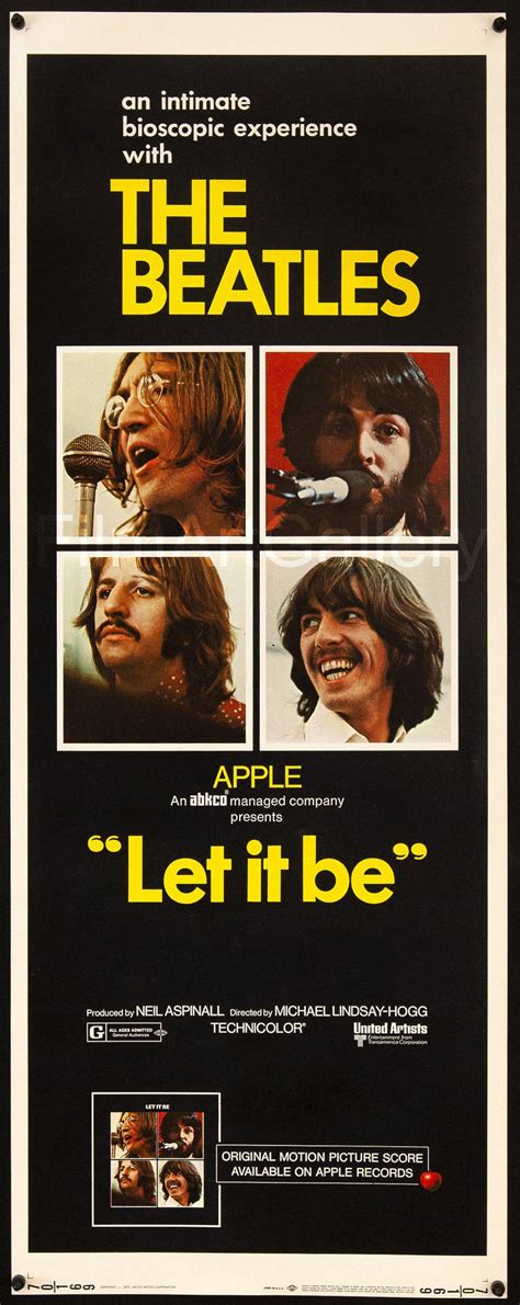 Let It Be Movie Poster | Insert (14x36) Original Vintage Movie Poster