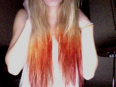 Dip Dye Hair Tumblr Red