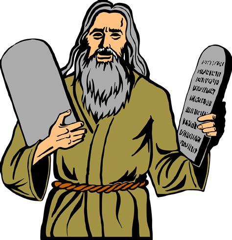 Big Image - Moses 10 Commandments Clipart - Png Download - Full Size ...