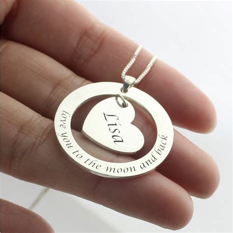 Love You Heart Necklace For Women