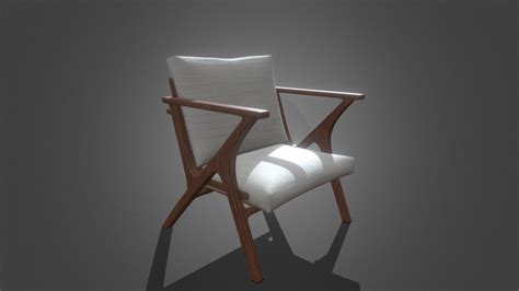 Mahogany Wood Armchair - Download Free 3D model by Quantum3D [5852500] - Sketchfab