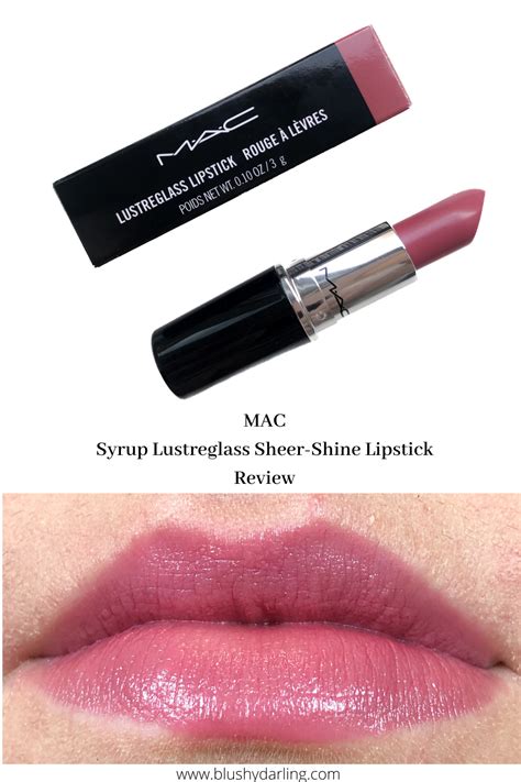 MAC Cosmetics Syrup Lustreglass Sheer-Shine Lipstick | Review | Lipstick, Summer lipstick, Mac ...