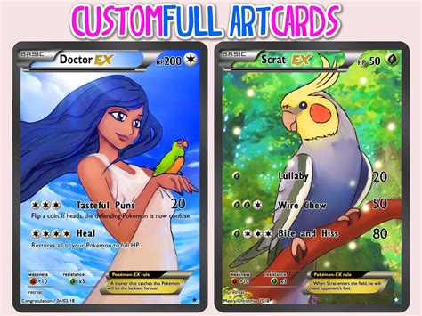 Custom FULL ART Pokemon Card | Etsy
