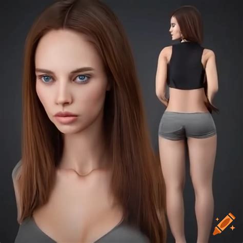 Full body realistic female android