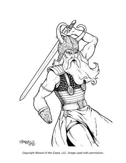 Norse Mythology #34 (Gods and Goddesses) – Printable coloring pages