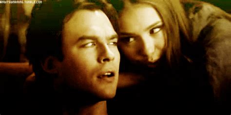 Elena And Damon Kiss GIFs - Find & Share on GIPHY