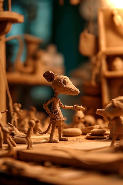 Premium Photo | A clay animation artist at work designing and creating ...