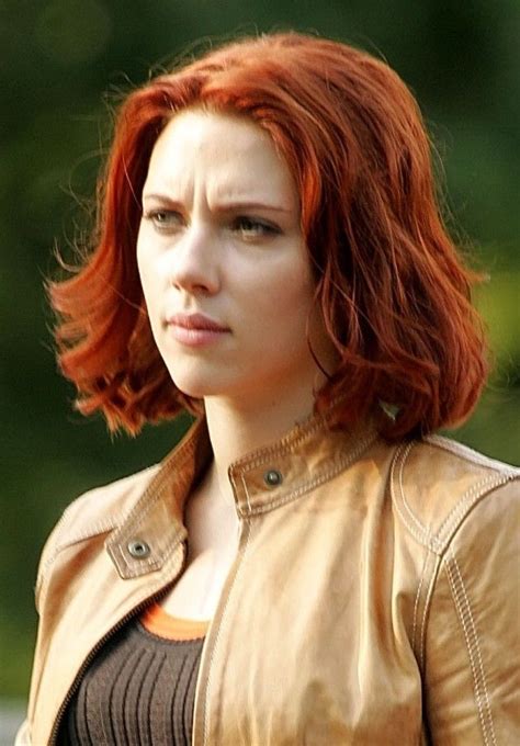 Red Hair Scarlett Johansson Candid