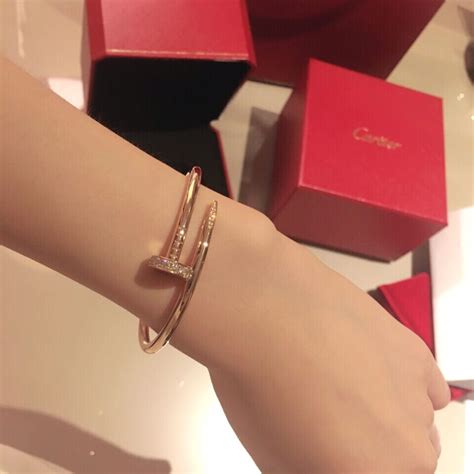 replica cartier JUSTE UN CLOU BRACELET 18k gold Cartier Love Bracelet Diamond, Luxury Bracelet ...