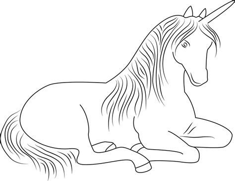 Unicorn Sitting Coloring - Play Free Coloring Game Online