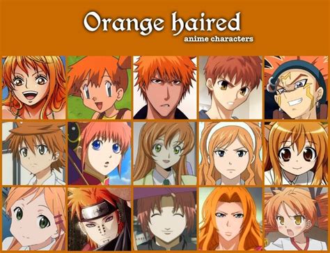 Orange Hair Anime Character : Anjou R4 Hana Quel Namae Bokutachi Mita ...