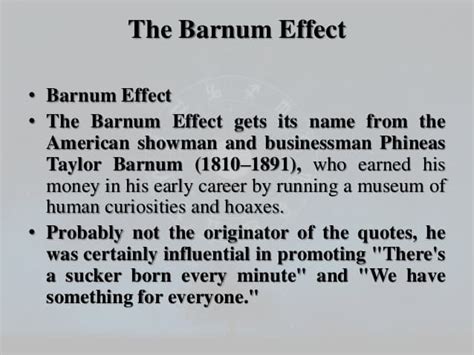 Investing and The Barnum Effect