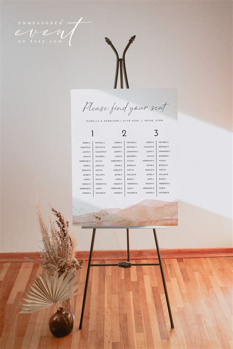 "💜 SAVE AN EXTRA 10% https://bit.ly/3BERNHH This DIY PRINTABLE wedding seating chart template ...