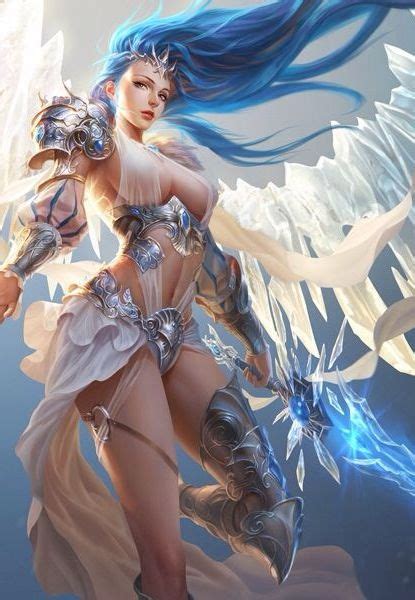 league of angels- glacia angel of winter, LOVE THIS LOOKS LIKE SHE IS ...