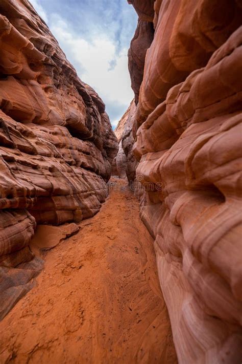 Vertical Shot of a Pathway in the Desert at Sunrise at Valley of Fire ...