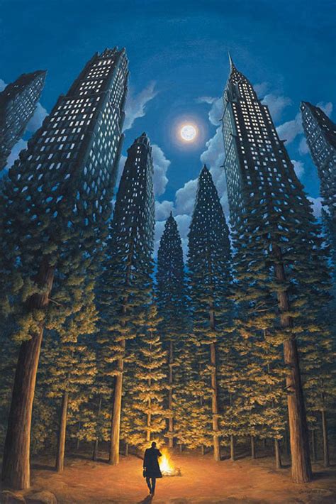 Mind Blowing Optical Illusion Painting by Robert Gonsalves - Design Swan